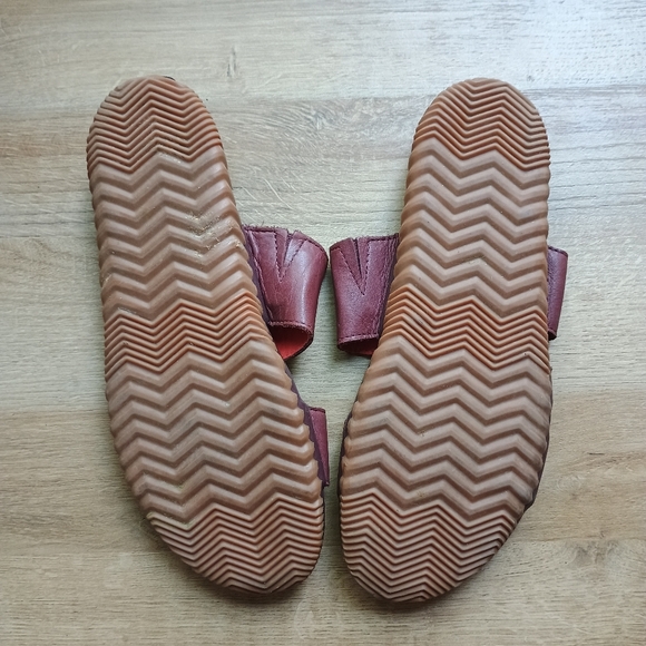 Sorel Out N About Plus Elderberry Women Brown Slide Sandals Size 9.5 Leather - Picture 5 of 13